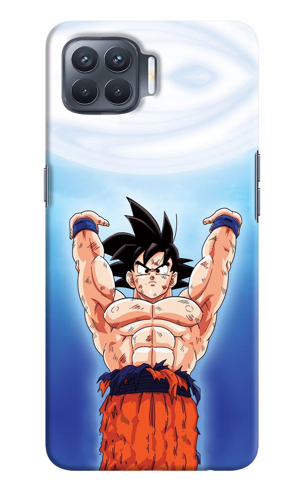 Goku Power Oppo F17 Pro Hard Case Back Cover by Casekaro