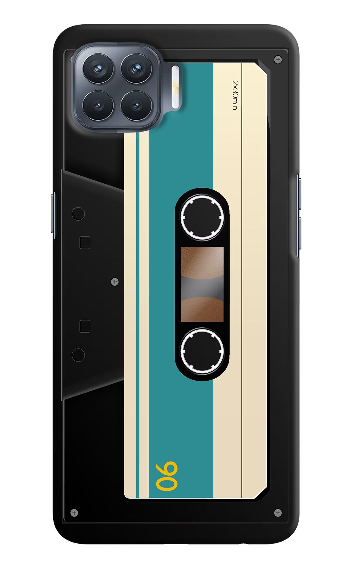 Cassette Oppo F17 Pro Hard Case Back Cover by Casekaro