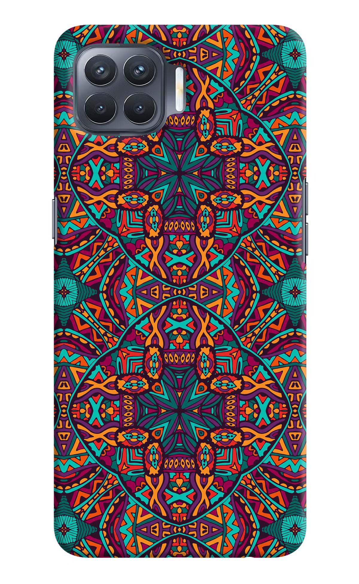 Colour Mandala Oppo F17 Pro Hard Case Back Cover by Casekaro