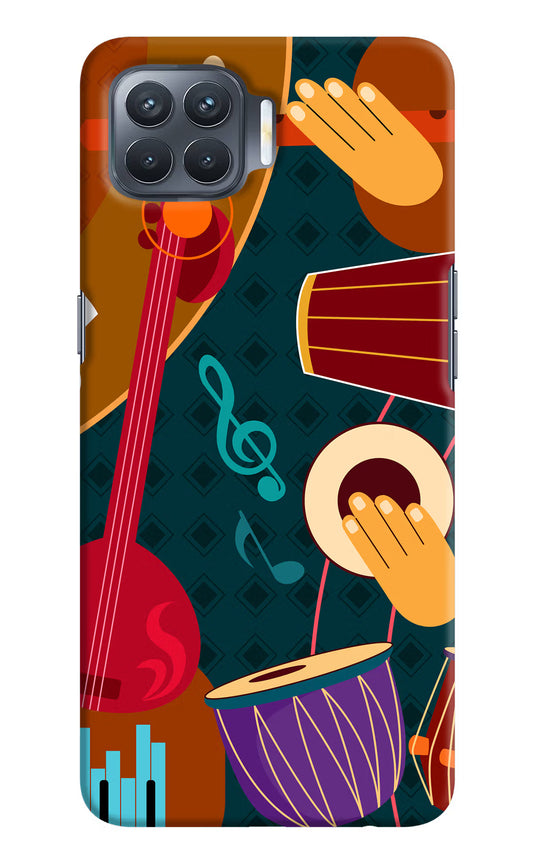 Music Instrument Oppo F17 Pro Hard Case Back Cover by Casekaro