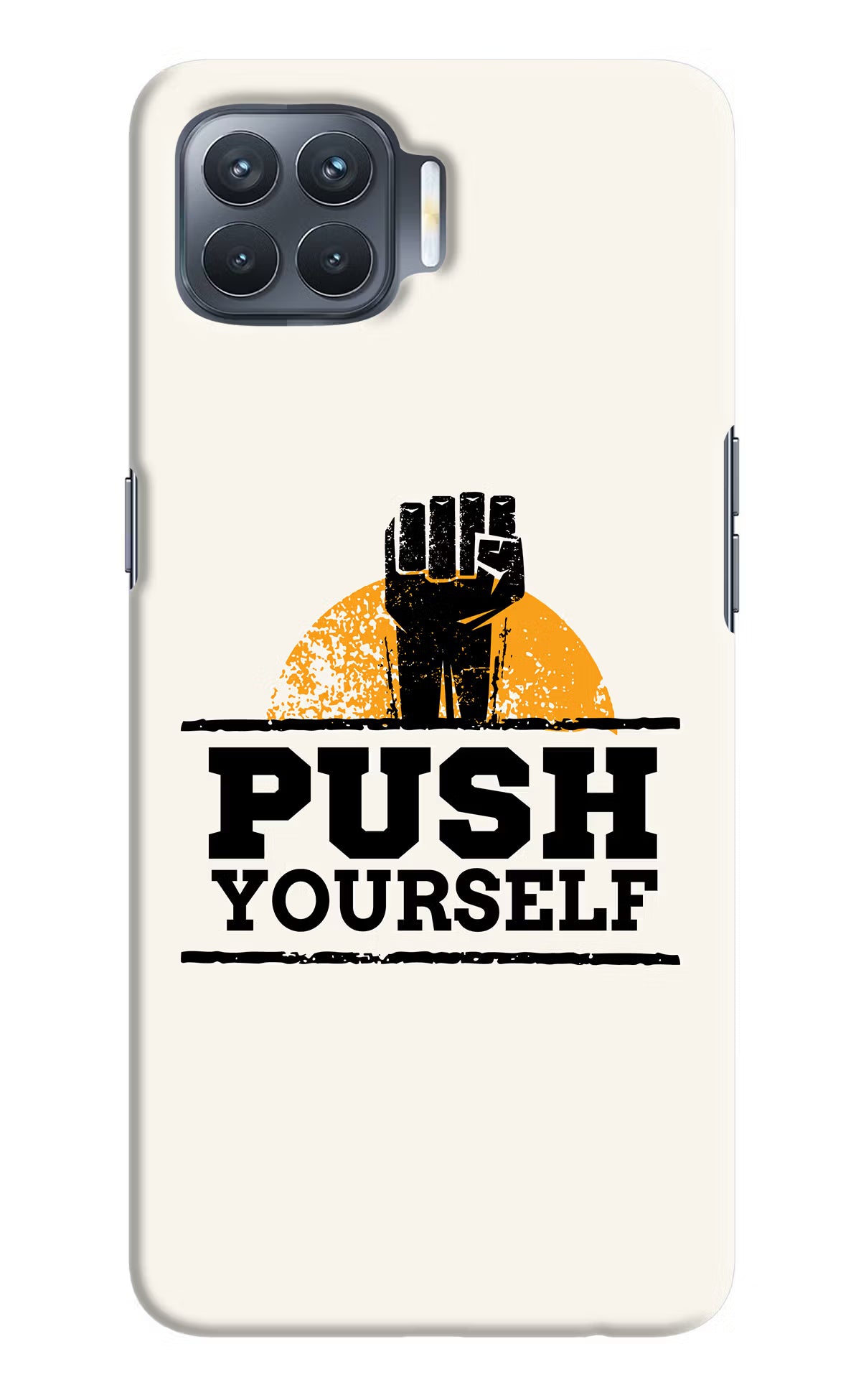 Push Yourself Oppo F17 Pro Hard Case Back Cover by Casekaro
