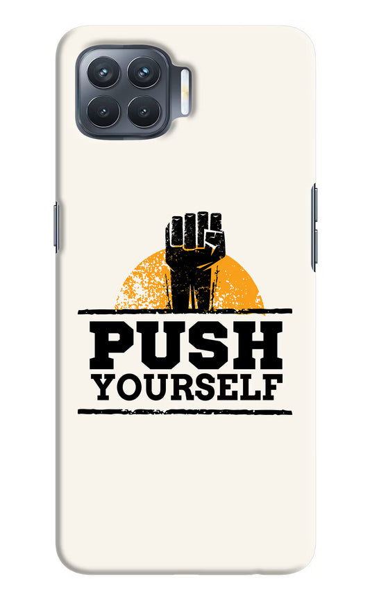 Push Yourself Oppo F17 Pro Hard Case Back Cover by Casekaro