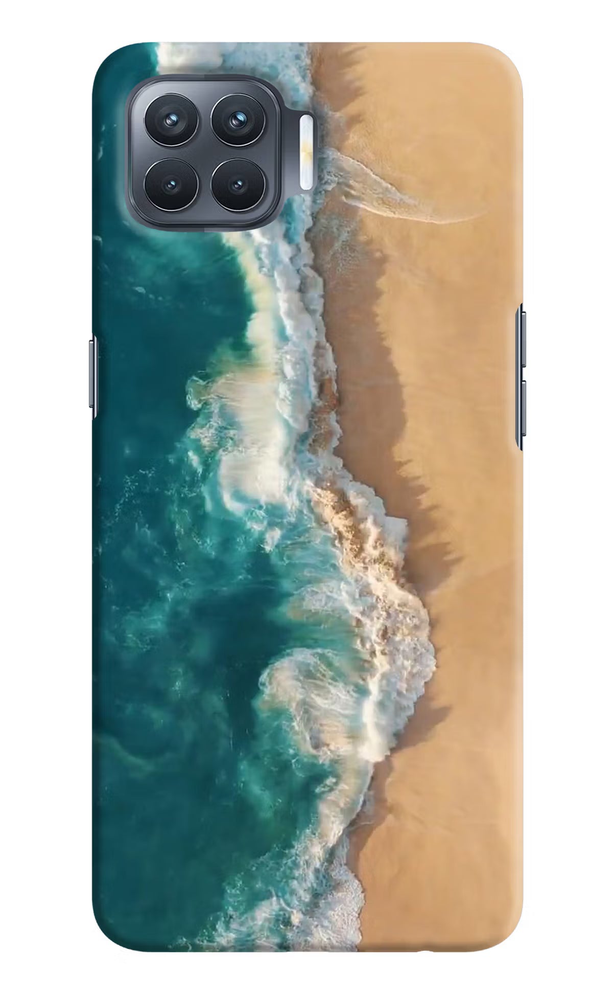 Ocean Beach Oppo F17 Pro Hard Case Back Cover by Casekaro