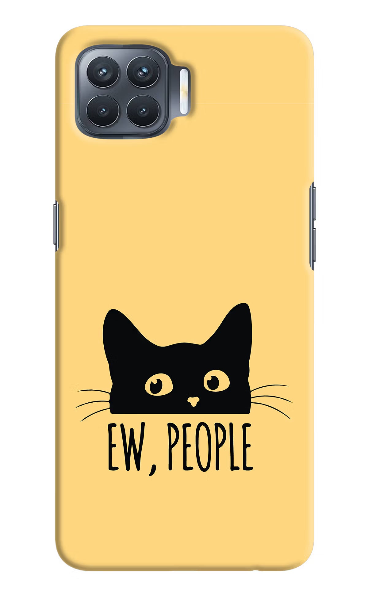 Ew People Catitude Oppo F17 Pro Hard Case Back Cover by Casekaro
