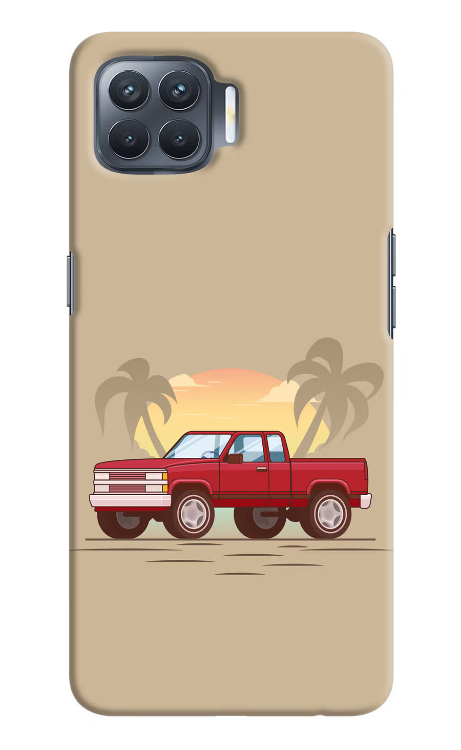 Desert Classic Drive Oppo F17 Pro Back Cover, Hard case