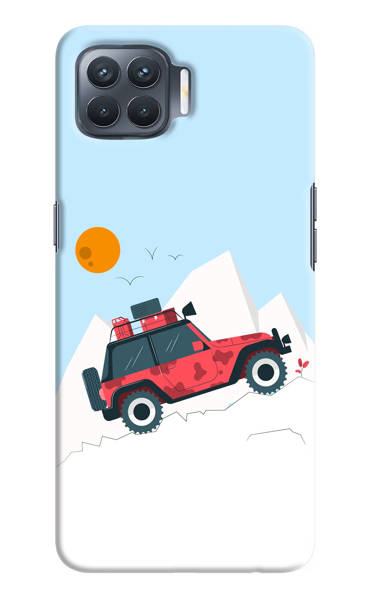 Mountain Trail Beast Oppo F17 Pro Hard Case Back Cover by Casekaro