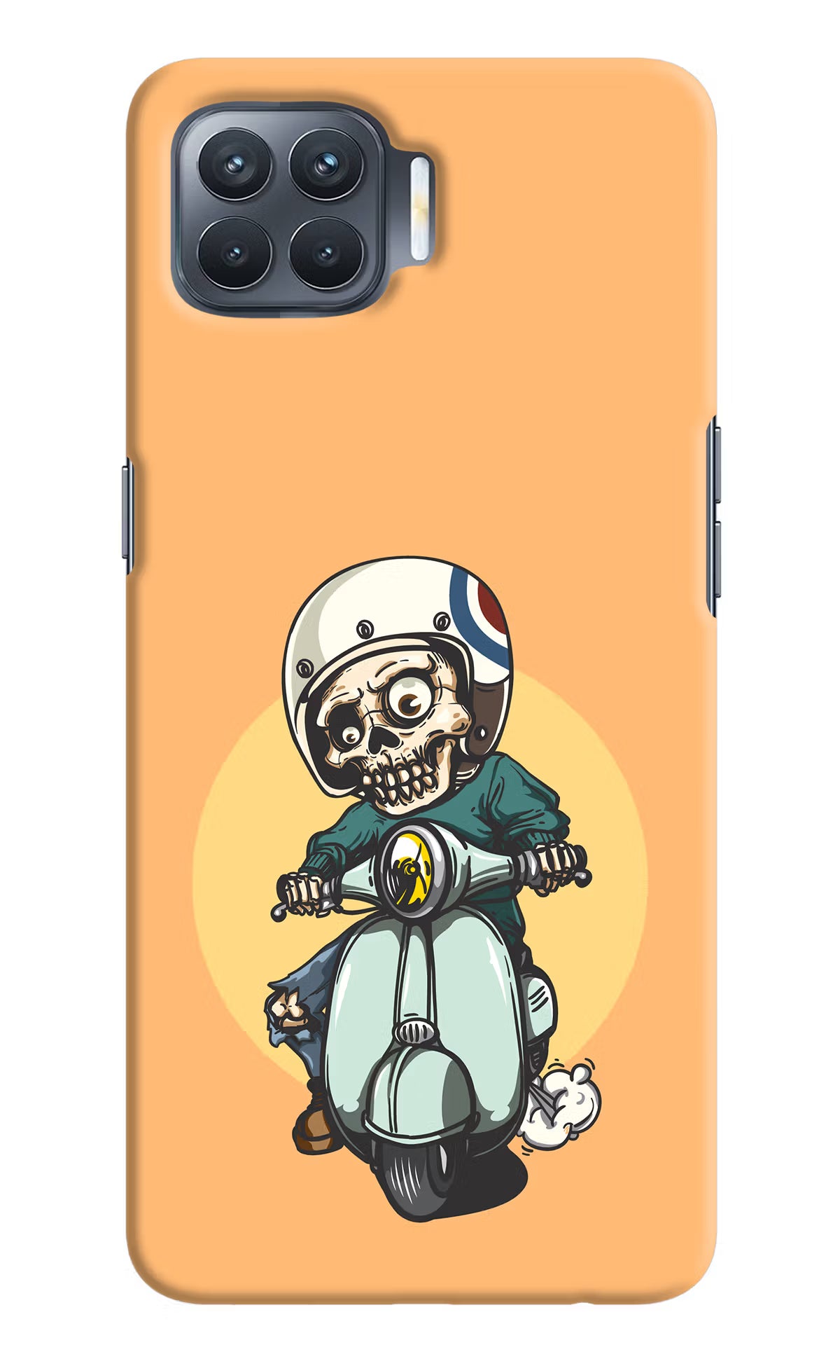Undead Biker Oppo F17 Pro Hard Case Back Cover by Casekaro