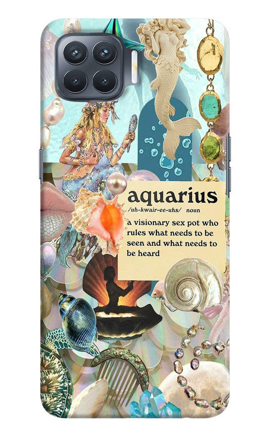 Aquarius Zodiac Oppo F17 Pro Hard Case Back Cover by Casekaro