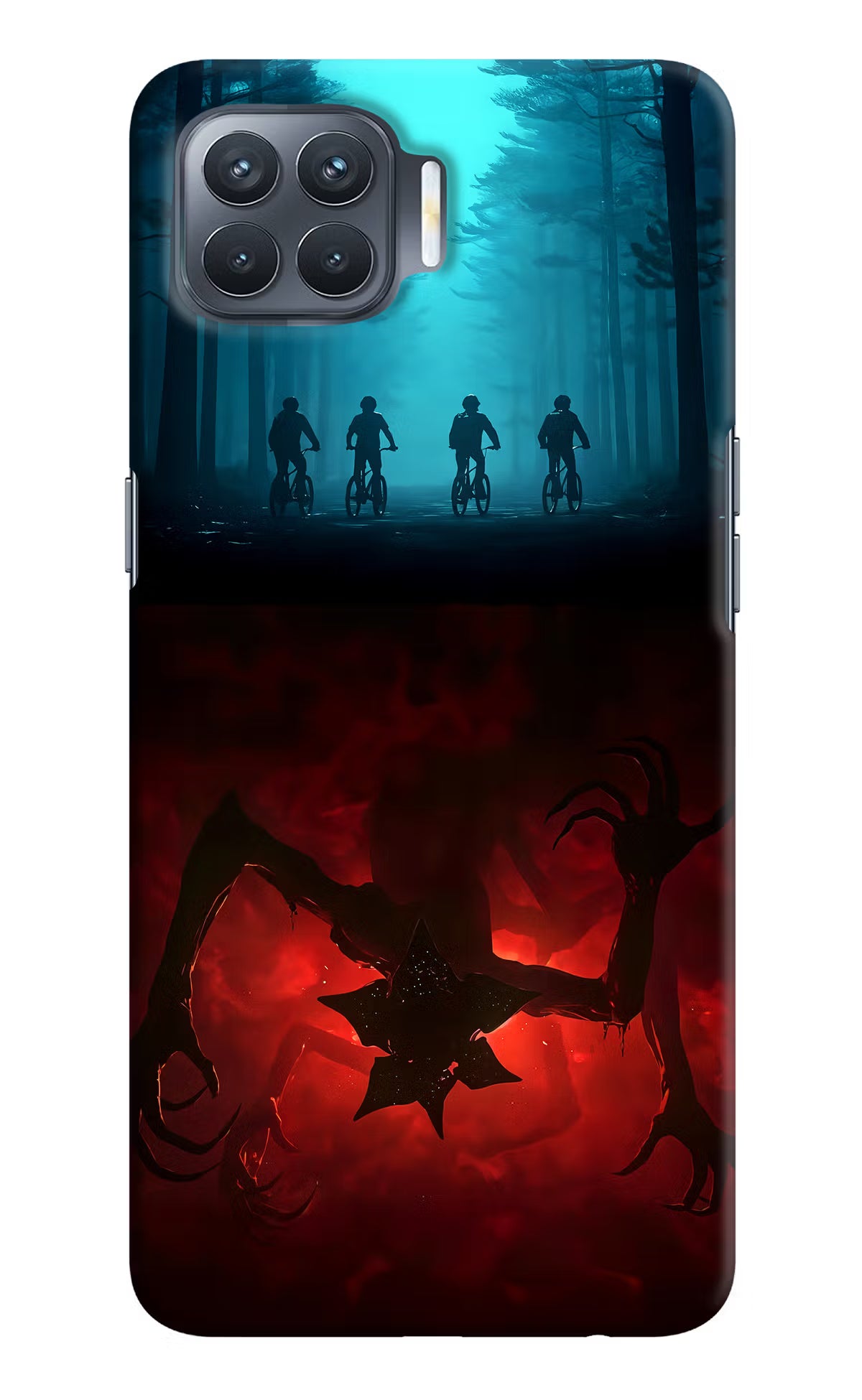 Ordinary Things Downside Up Oppo F17 Pro Hard Case Back Cover by Casekaro