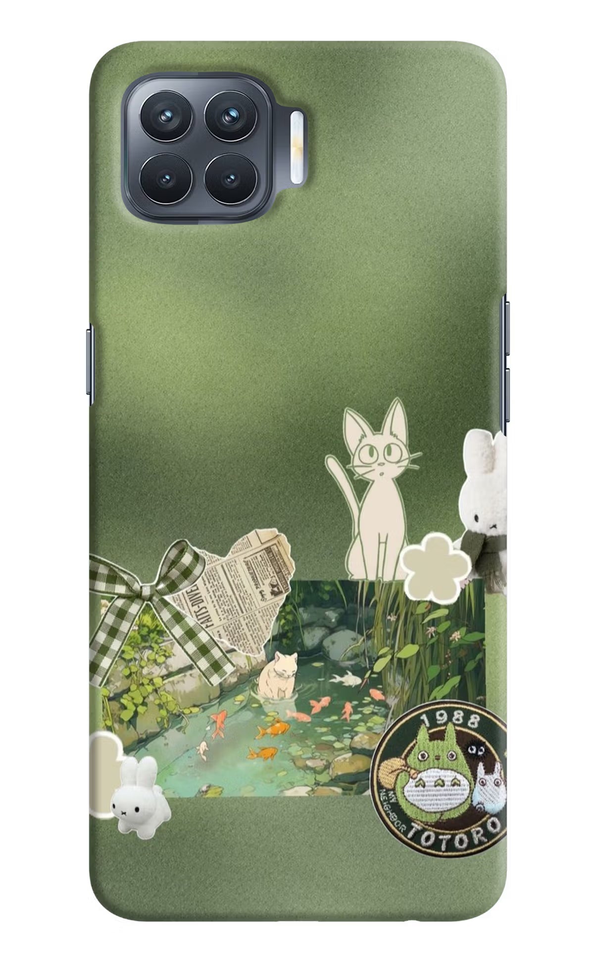 Aesthetic anime Oppo F17 Pro Back Cover