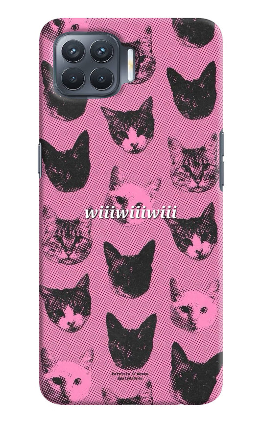 Pink Cats Oppo F17 Pro Back Cover