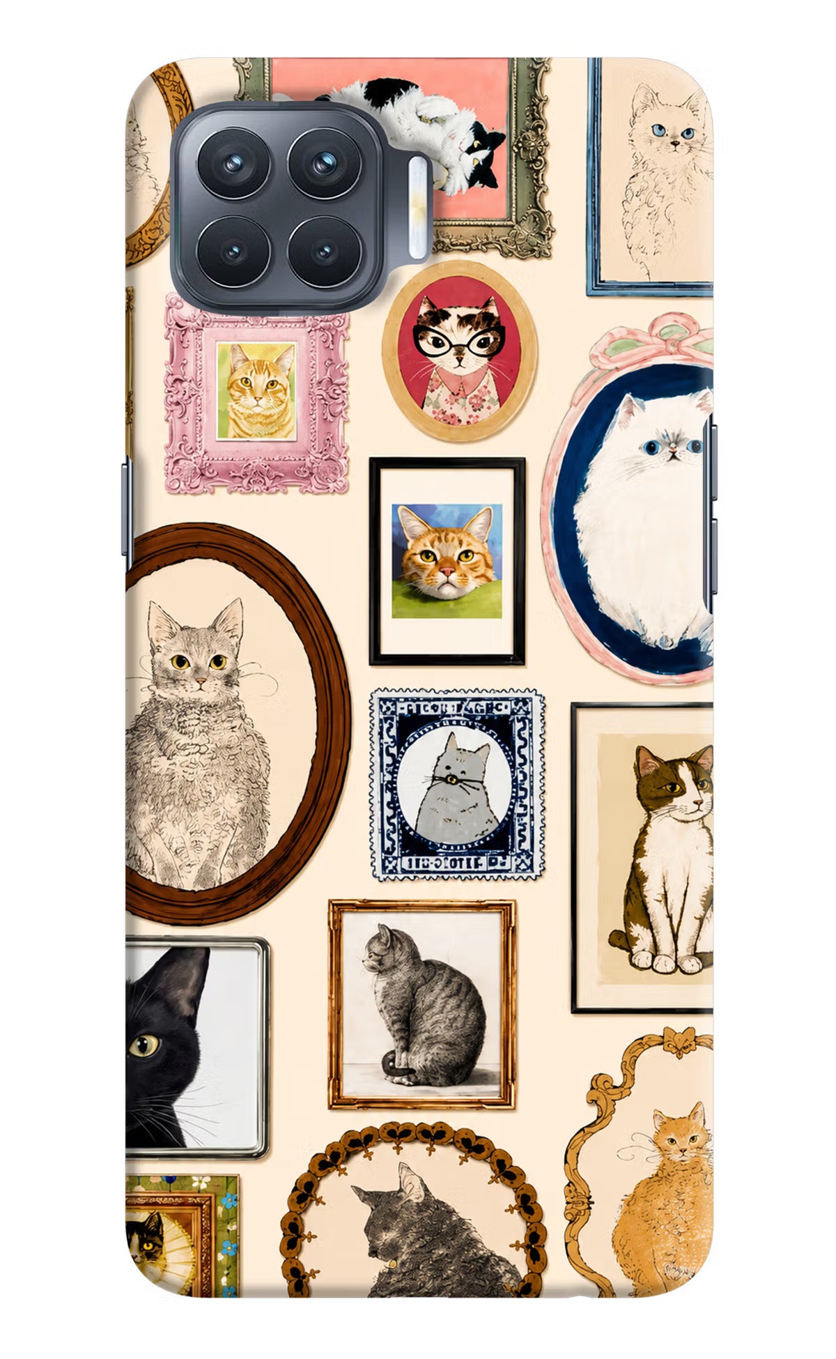 Mirror Cats Oppo F17 Pro Back Cover