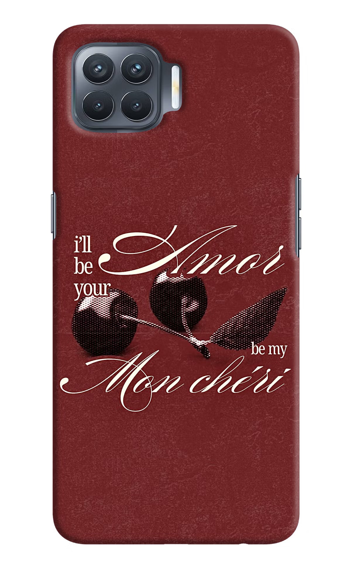 Velvet Cherry Oppo F17 Pro Back Cover