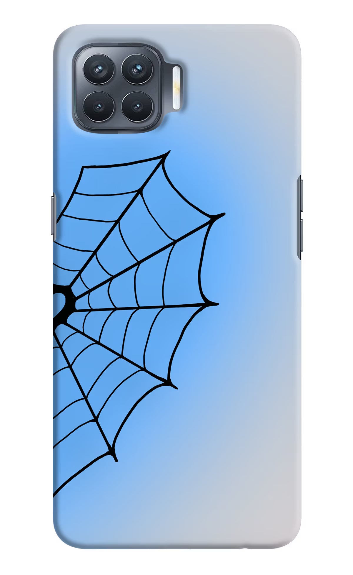 Blue Web Oppo F17 Pro Back Cover