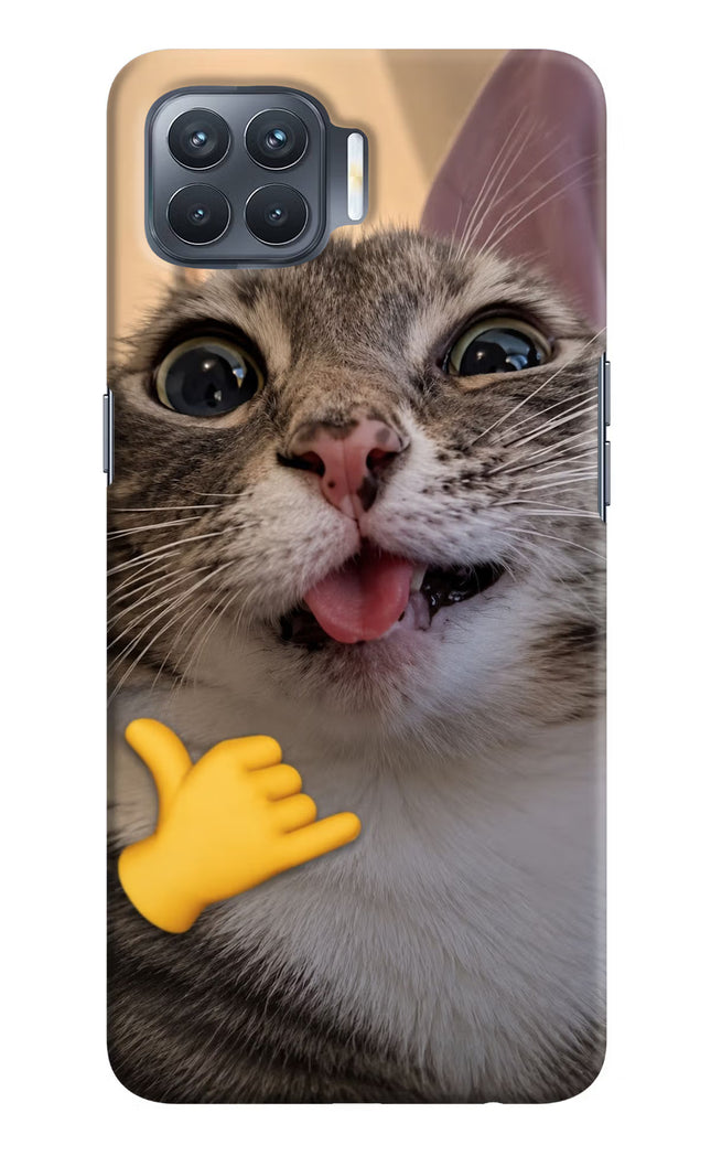Silly Cat Call Oppo F17 Pro Hard Case Back Cover by Casekaro