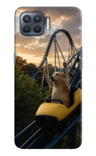 Rollercoaster Dog Oppo F17 Pro Hard Case Back Cover by Casekaro