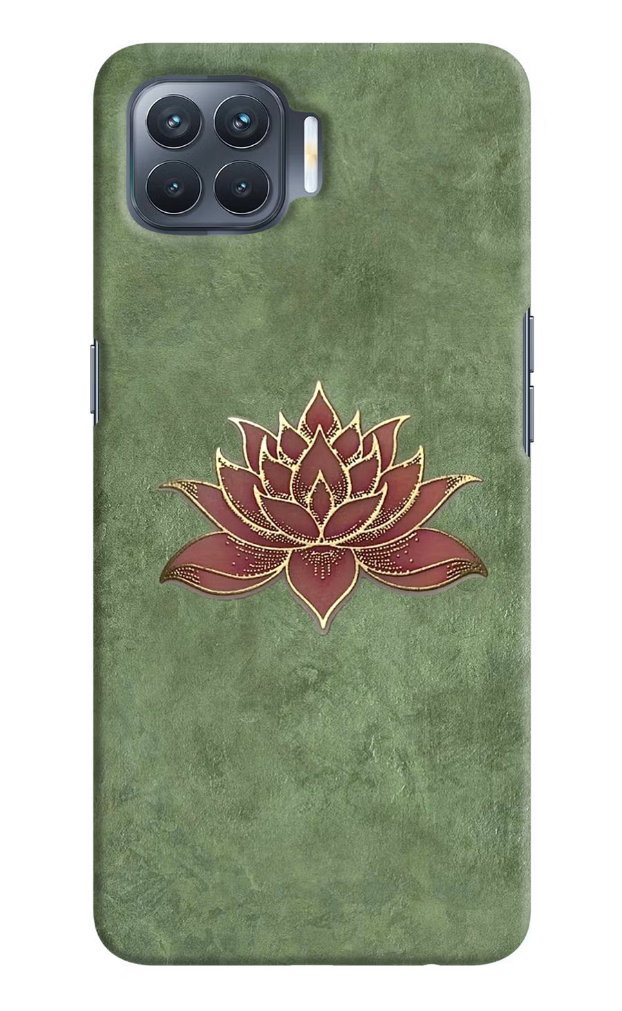 Lotus Grace Oppo F17 Pro Back Cover, Hard case