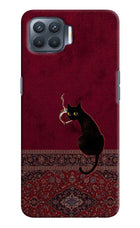 Midnight Cat Oppo F17 Pro Hard Case Back Cover by Casekaro
