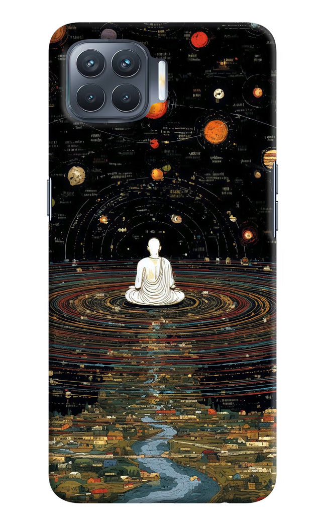 Space Monk Oppo F17 Pro Hard Case Back Cover by Casekaro