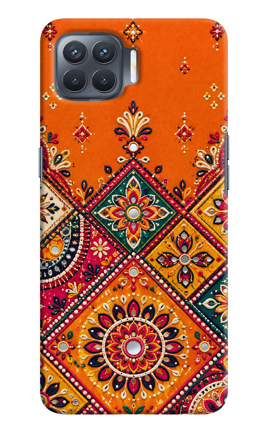Kutch Glow Oppo F17 Pro Back Cover, Hard case