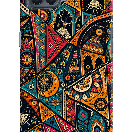 Folk Print Oppo F17 Pro Back Cover