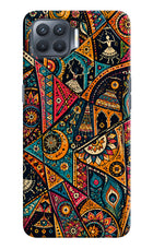 Folk Print Oppo F17 Pro Back Cover