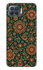 Green Pataka Oppo F17 Pro Hard Case Back Cover by Casekaro