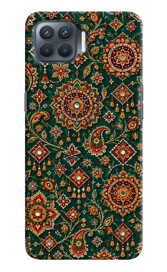Green Pataka Oppo F17 Pro Hard Case Back Cover by Casekaro