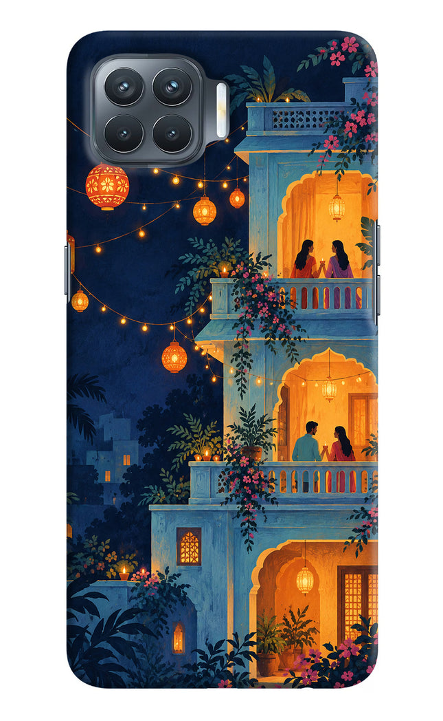 Balcony Glow Oppo F17 Pro Hard Case Back Cover by Casekaro