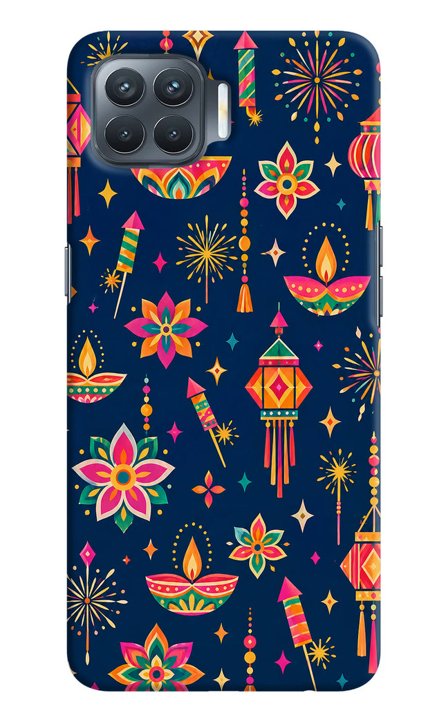 Festive Pop Oppo F17 Pro Hard Case Back Cover by Casekaro