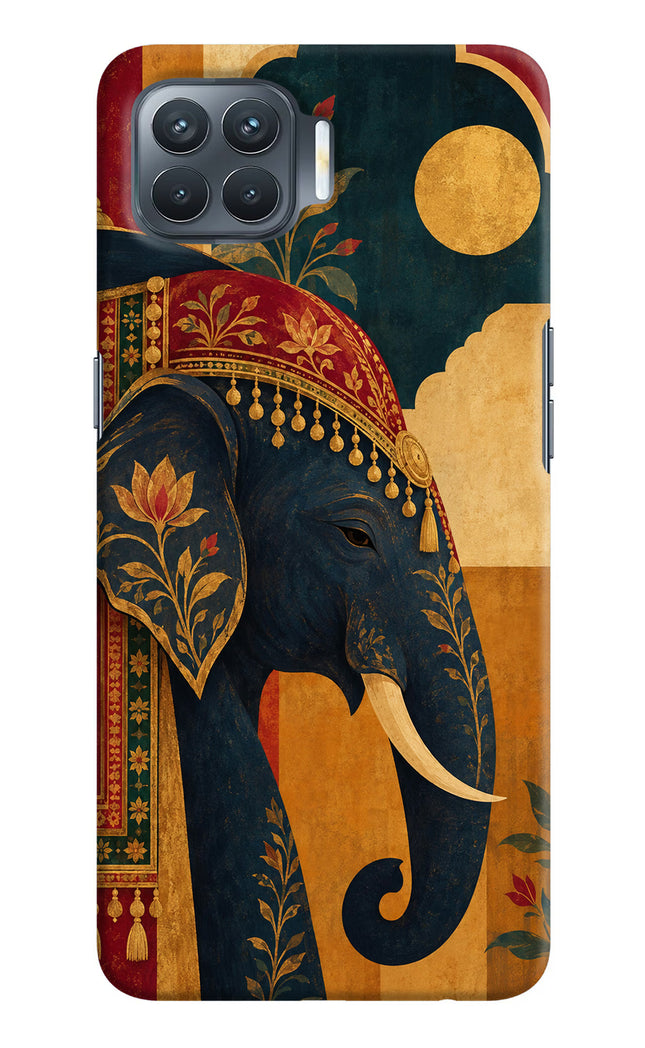 Royal Elephant Oppo F17 Pro Hard Case Back Cover by Casekaro
