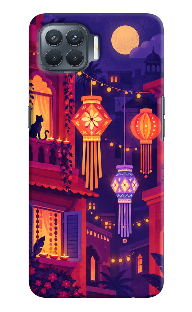 Lantern Lane Oppo F17 Pro Hard Case Back Cover by Casekaro