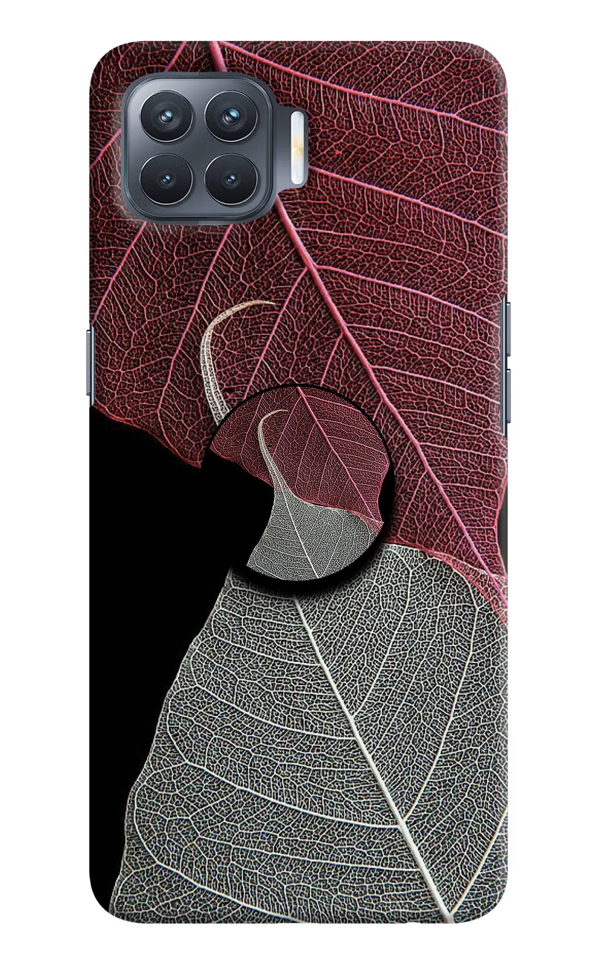 Leaf Pattern Oppo F17 Pro Pop Case by Casekaro