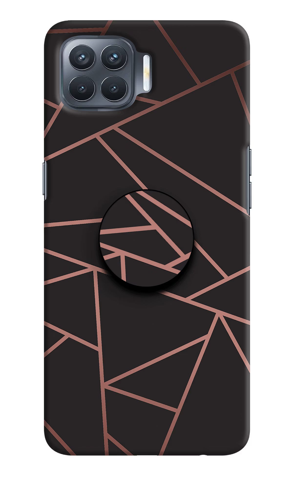 Geometric Pattern Oppo F17 Pro Pop Case by Casekaro
