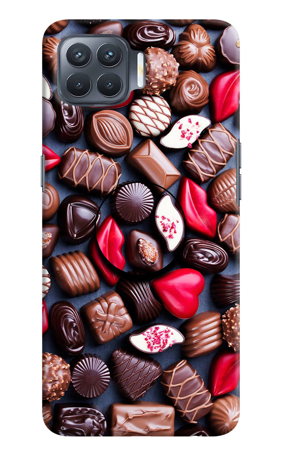 Chocolates Oppo F17 Pro Pop Case, Hard case