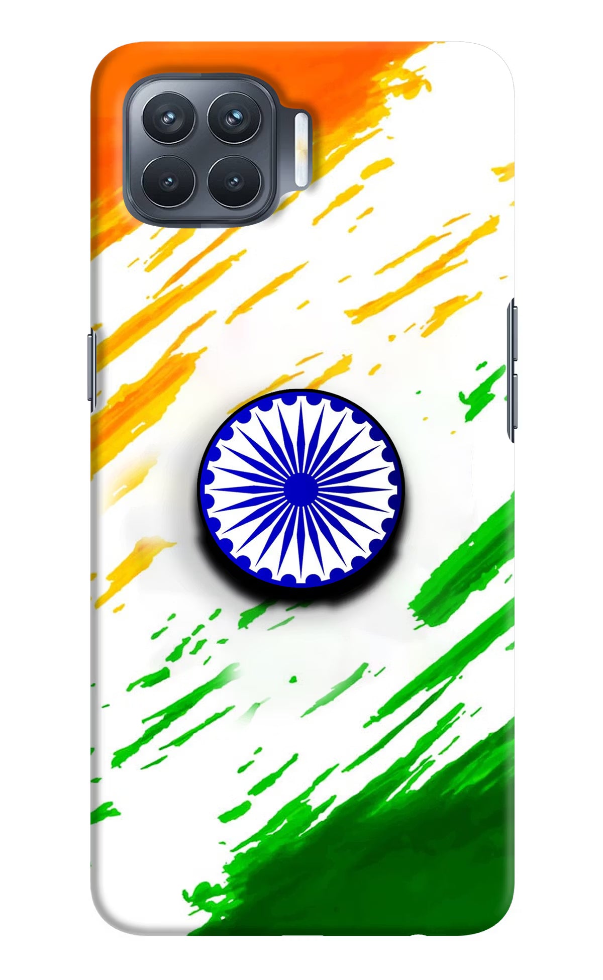 Indian Flag Ashoka Chakra Oppo F17 Pro Pop Case by Casekaro