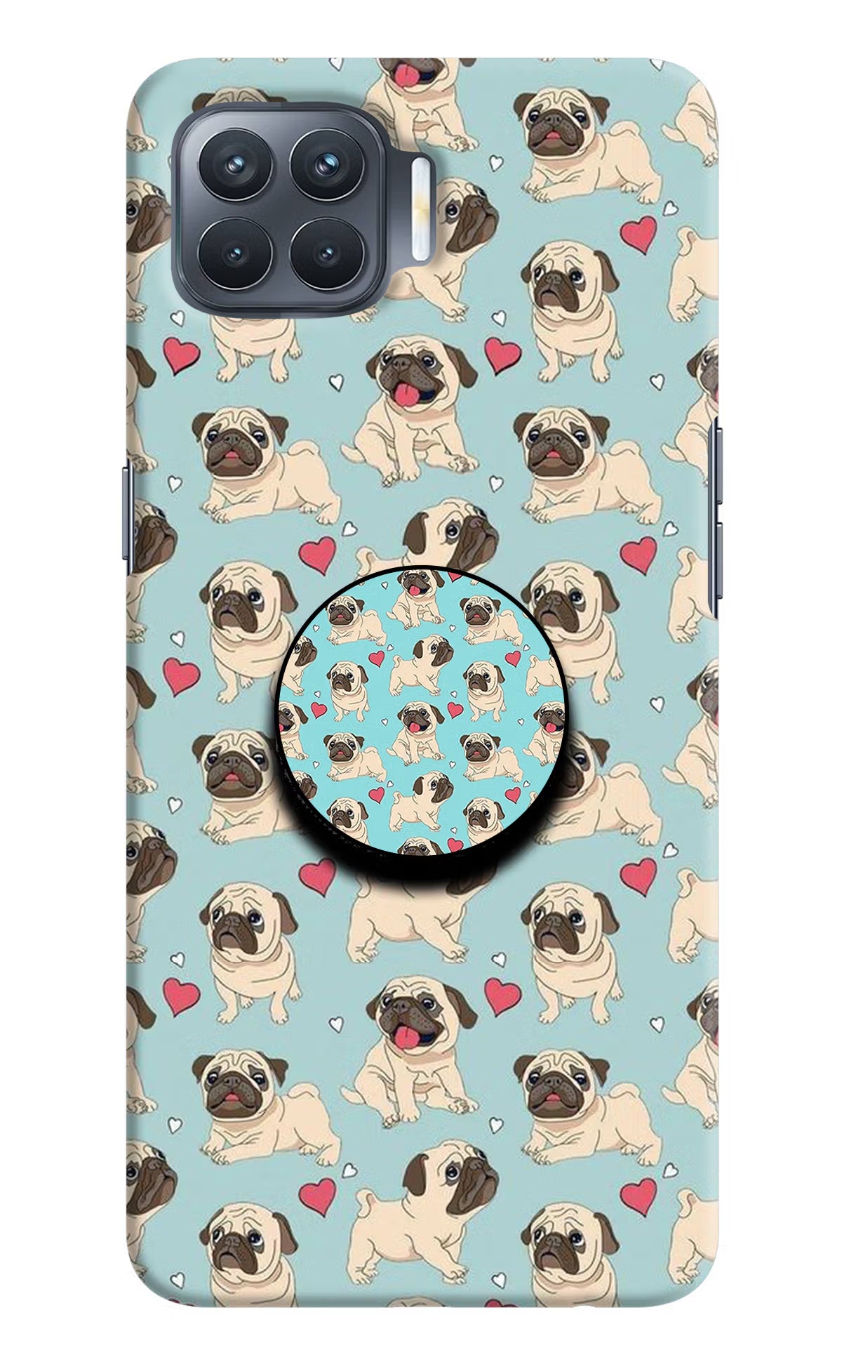 Pug Dog Oppo F17 Pro Pop Case by Casekaro
