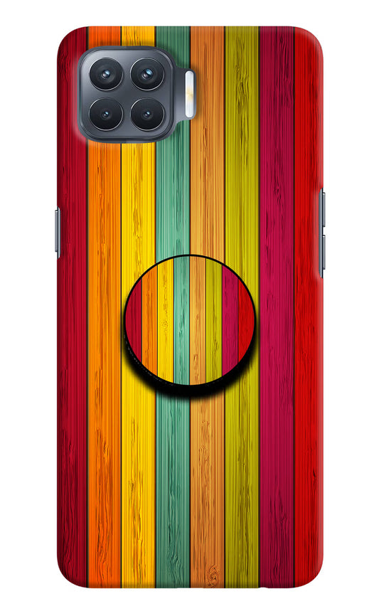 Multicolor Wooden Oppo F17 Pro Pop Case by Casekaro