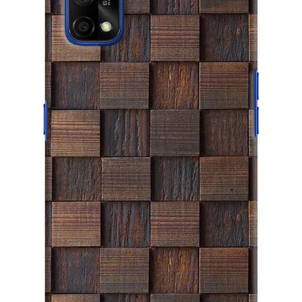 Wooden Cube Design Realme 7 Pro Hard Case Back Cover by Casekaro