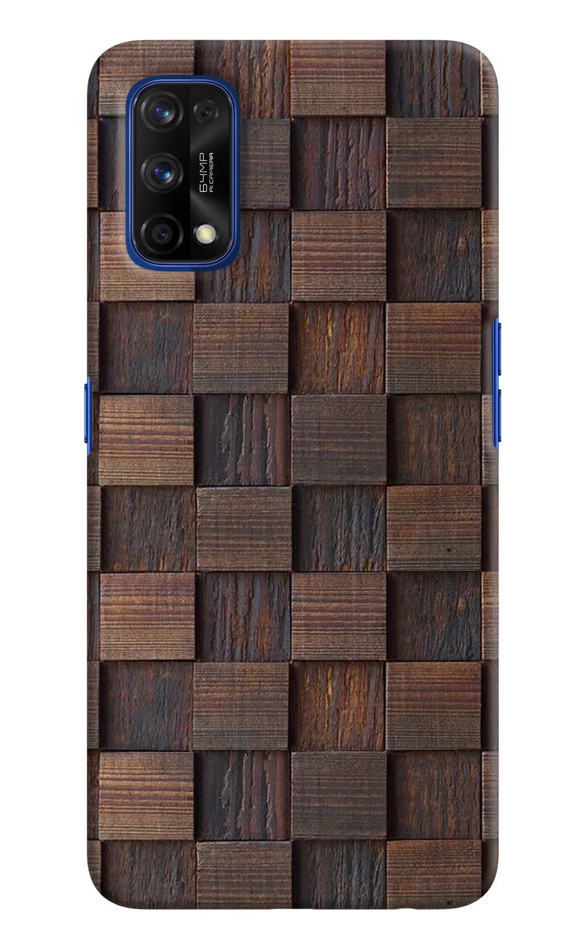 Wooden Cube Design Realme 7 Pro Hard Case Back Cover by Casekaro
