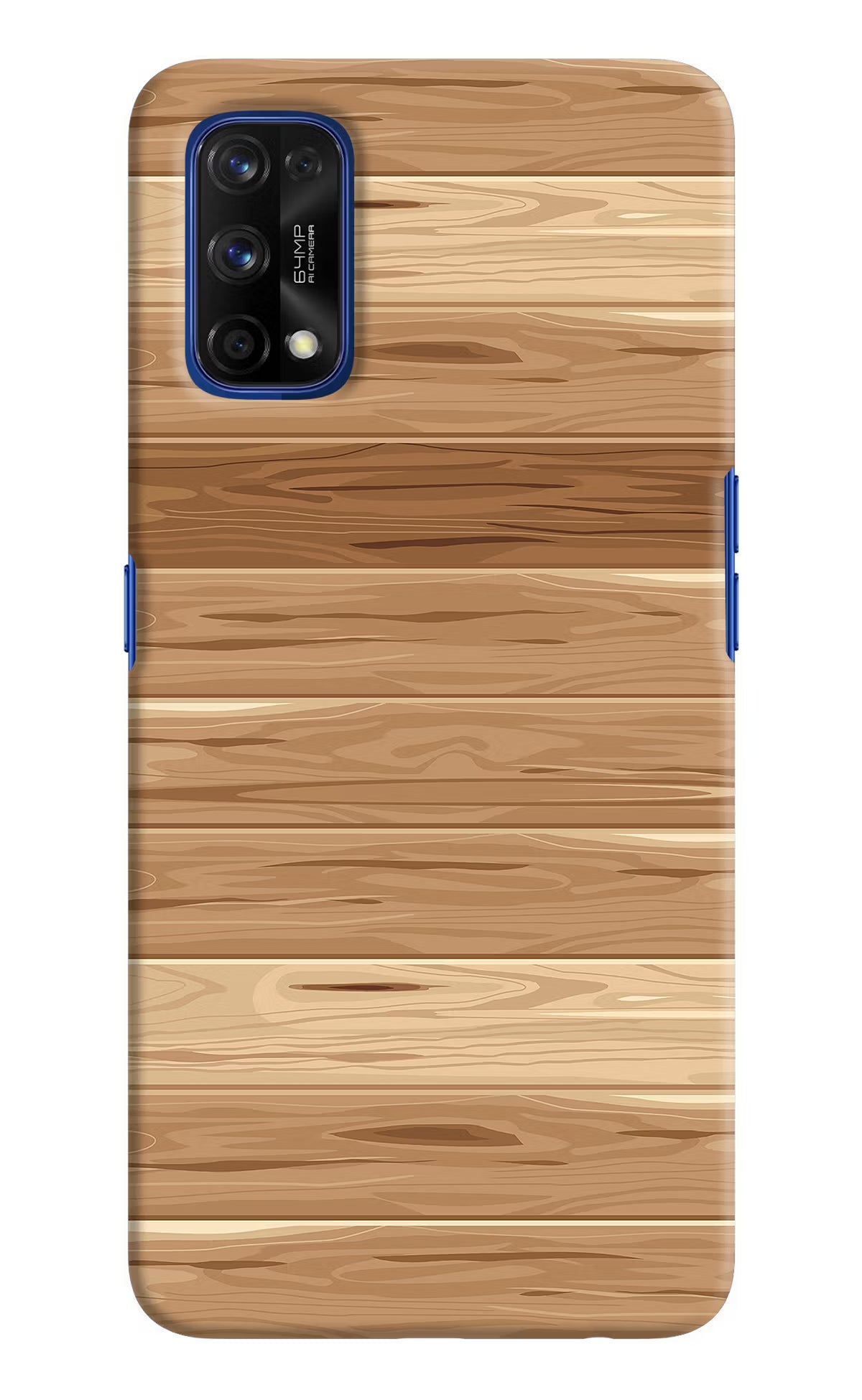 Wooden Vector Realme 7 Pro Hard Case Back Cover by Casekaro