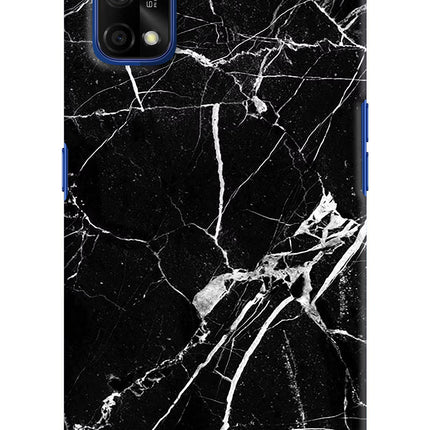 Black Marble Pattern Realme 7 Pro Hard Case Back Cover by Casekaro