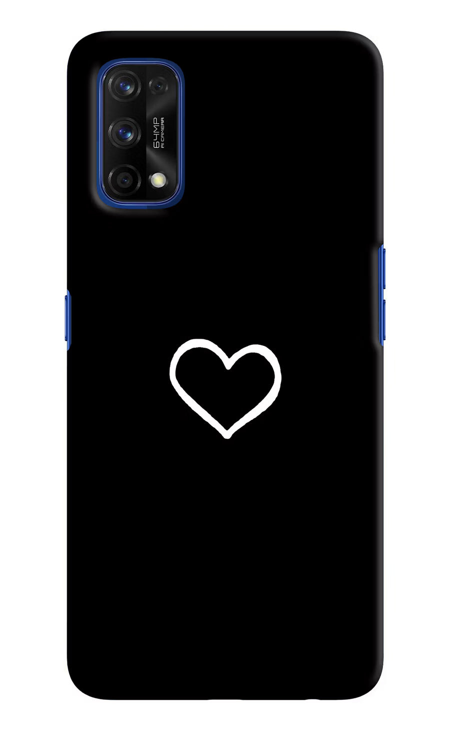Heart Realme 7 Pro Back Cover, Hard case