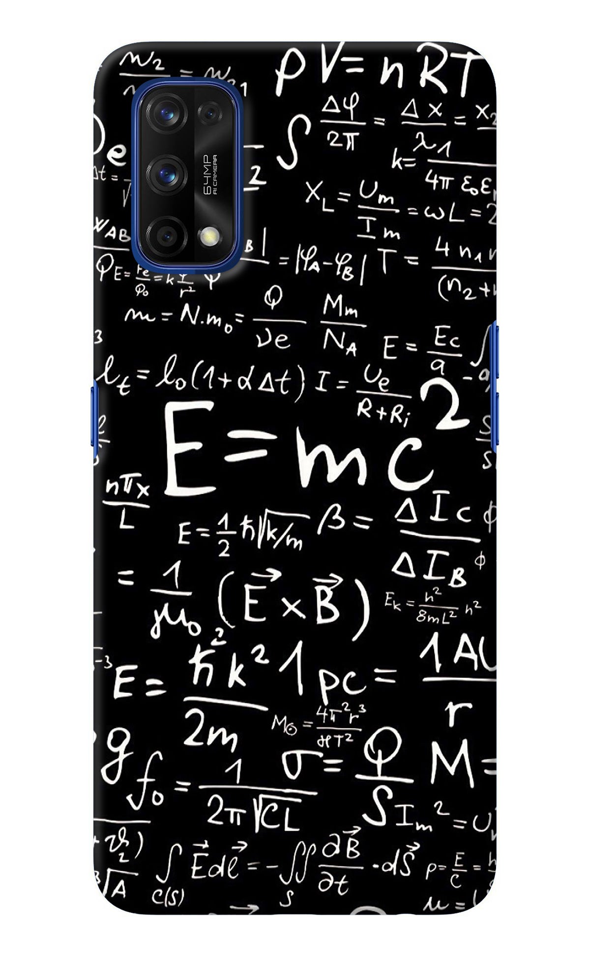 Physics Albert Einstein Formula Realme 7 Pro Back Cover