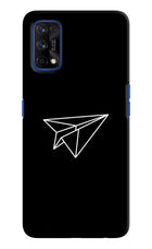Paper Plane White Realme 7 Pro Hard Case Back Cover by Casekaro