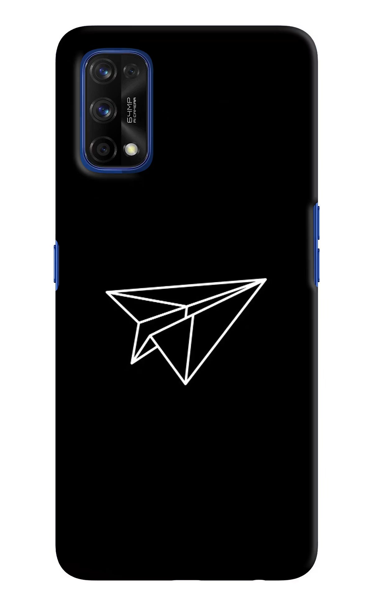 Paper Plane White Realme 7 Pro Hard Case Back Cover by Casekaro