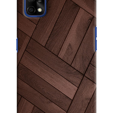 Wooden Texture Design Realme 7 Pro Hard Case Back Cover by Casekaro