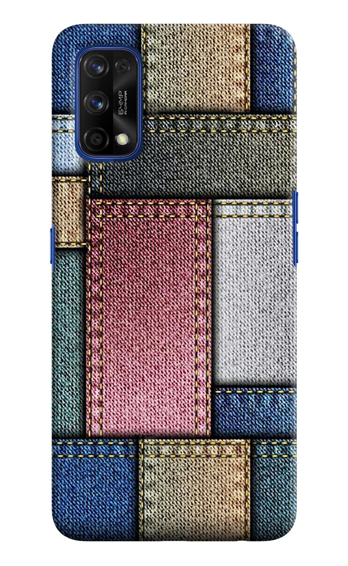 Multicolor Jeans Realme 7 Pro Hard Case Back Cover by Casekaro