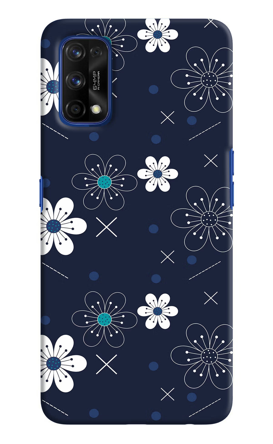Flowers Realme 7 Pro Back Cover, Hard case