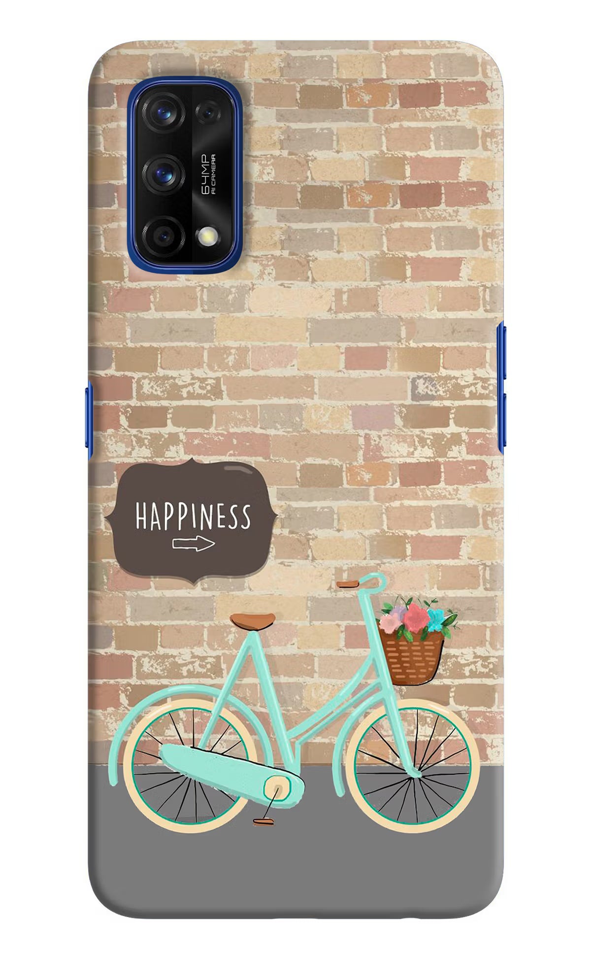 Happiness Artwork Realme 7 Pro Hard Case Back Cover by Casekaro
